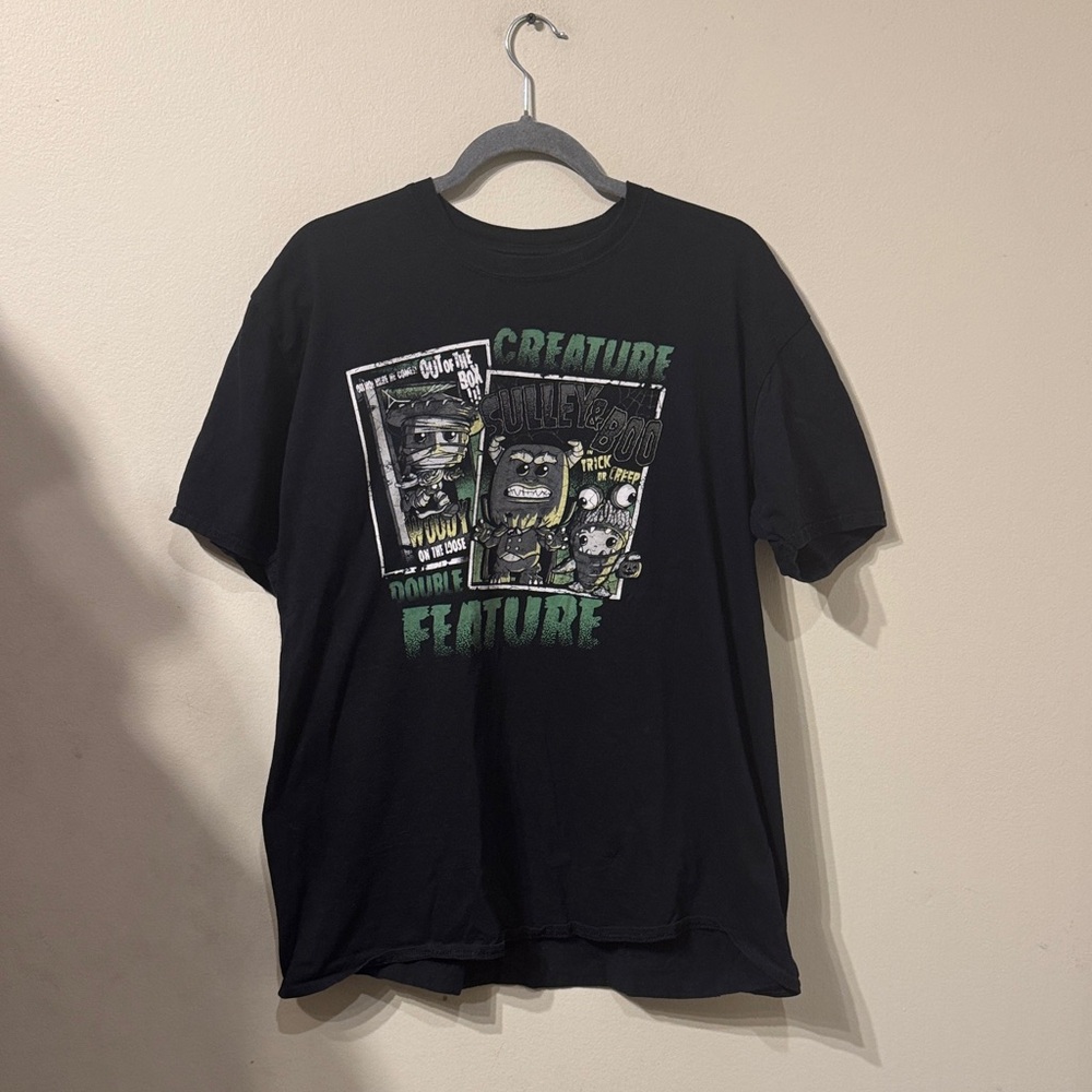 Unisex Cotton Black Pop! Tees Creature Double Feature Monsters inc Shirt 2xl